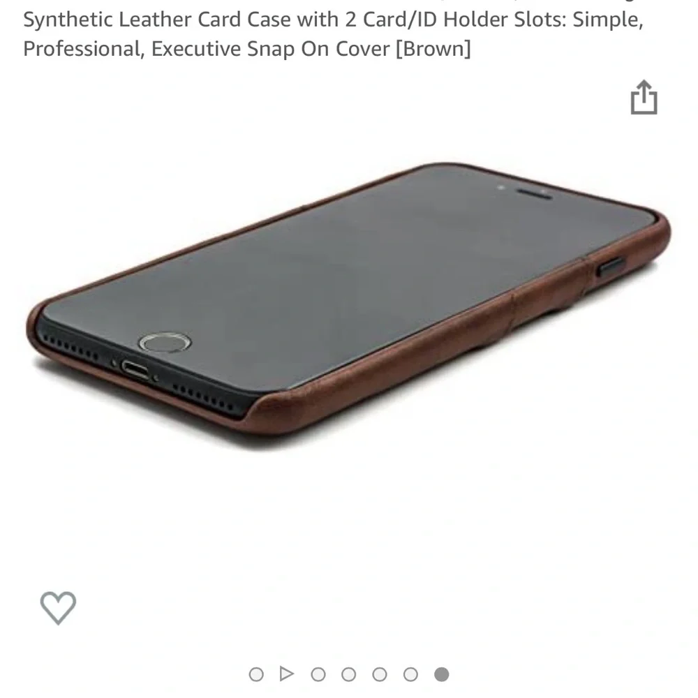 Dockem synthetic leather exec wallet case for iPhone 7plus/8plus